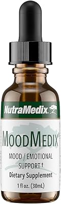 NutraMedix MoodMedix - Mood Support Supplement with Bioavailable Liquid Cats Claw & Turmeric Root Drops - Mood, Stress Response & Emotional Support Supplement - Liquid Herbal Extract Tincture 1oz