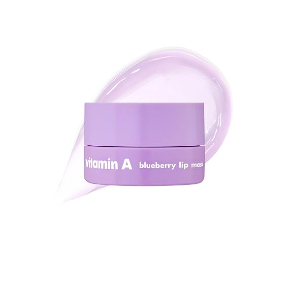 THE FACE SHOP Vitamin A & Blueberry Lip Mask, Firming & Moisturizing Lip Balm, Lip Sleeping Mask, Korean Skin Care