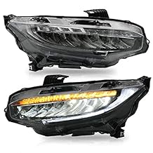 VLAND Headlights Fit for 10TH Gen Honda Civic Sedan/Coupe/Hatchback/Type R 2016-2021