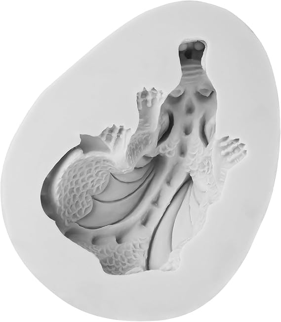 Dragon Silicone Molds Cute Dragon Chocolate Fondant Animal Mould for Themed Cake Decoration Polymer Candle Jewelry Making