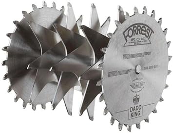 Forrest DK08244 Dado King 8-inch 29/32-inch Width 5/8-inch Bore Dado Blade Set