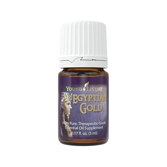 Young Living - Egyptian Gold Essential Oil 5 ml | Ancient Biblical Oils | Aromatic Devotion Blend | Exotic Musky Aroma | Spiritual Aromatherapy for Meditation & Relaxation