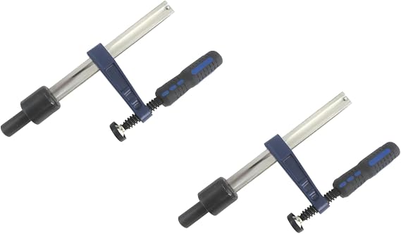 Taytools 388091 2-Pack of Quick-Adjust Vertical Workbench Surface Hold Down Clamp, Holdfast, Fits 3/4 Dog Holes