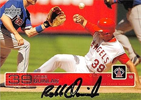 Sports Memorabilia Autograph Warehouse 366176 Robb Quinlan Autographed Baseball Card - 2003 Upper Deck-574