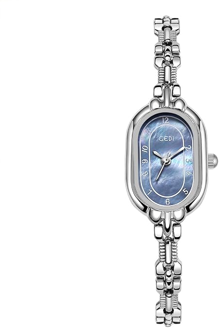 TOOCAT Women's Oval Quartz Watch, Vintage Luxury, Simple Bracelet Small Gold Watches, 30 Meter Water Resistant Stainless Steel Strap