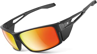 suoso Sports Polarized Sunglasses for Men Fishing Running Sun Glasses Womens Wrap Around Goggles UV400 Protection TR90