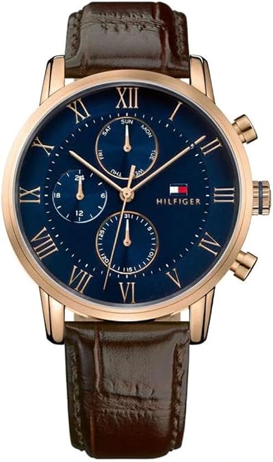 Tommy Hilfiger Mens Quartz Analog Sophisticated Sport Watch, 44mm