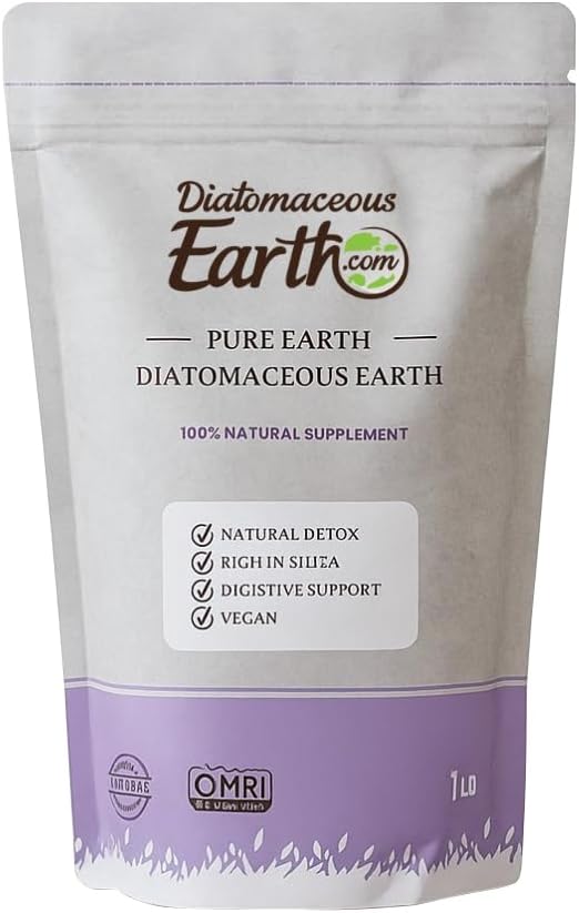 DiatomaceousEarth Food Grade 1 lb | 100% Organic, All-Natural Powder | Safe for Humans & Pets | OMRI Listed for Organic Use