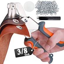 Grommet Tool Kit, 500 pcs 3/8 Inch 10mm Grommets, Grommet Kit, Eyelet Tool, Press for Tarp, Fabric, Banner, Canvas, Leather, Tents, Vinyl, Punching Machine