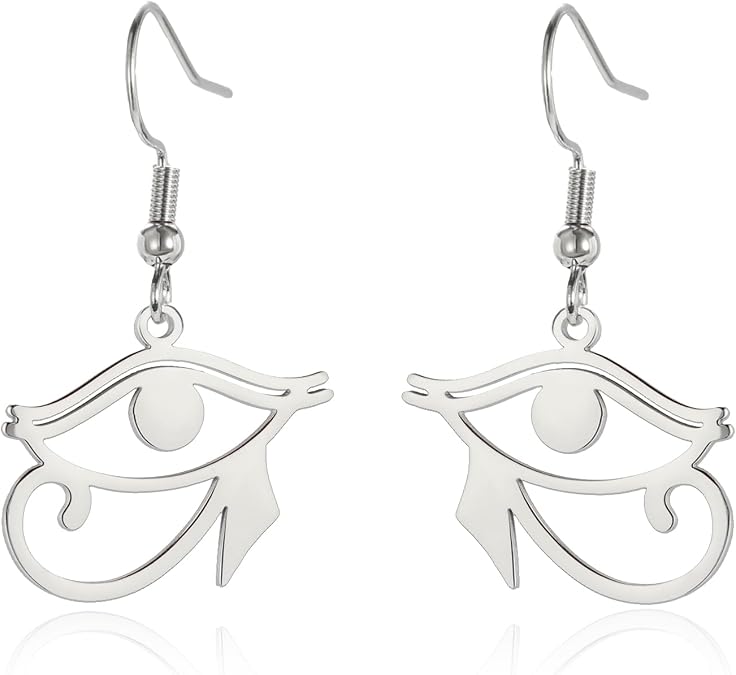 VASSAGO Ankh Cross Earrings for Women Eye of Horus Dangle Earrings