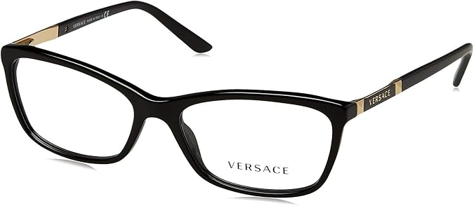 Versace VE3186 Eyeglass Frames GB1-54 - Black VE3186-GB1-54