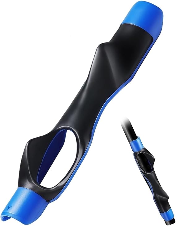 Golf Grip Training Aid, Golf Grip Trainer Rubber for Correct Hand Position Lightweight Anti-Slip Grip Trainer Golf Ideal for Right-Handed Develops Muscl
