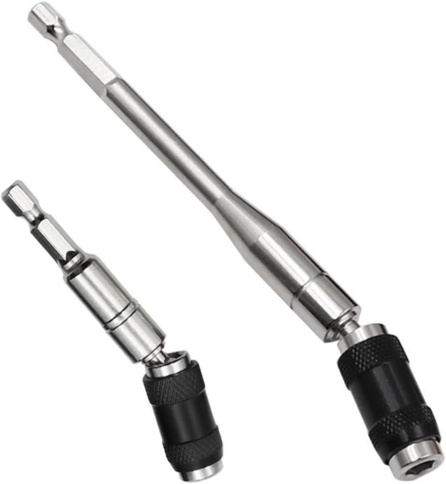 2 x Magnetic Screwdriver Bit Holder 1/4 Inch Quick Release Bit Holder 88 mm and 145 mm for Tight Spaces