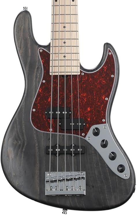 Sadowsky MetroLine 21-fret Vintage P/J Bass, Swamp Ash Body, 5-string - Nirvana Black Transparent Satin