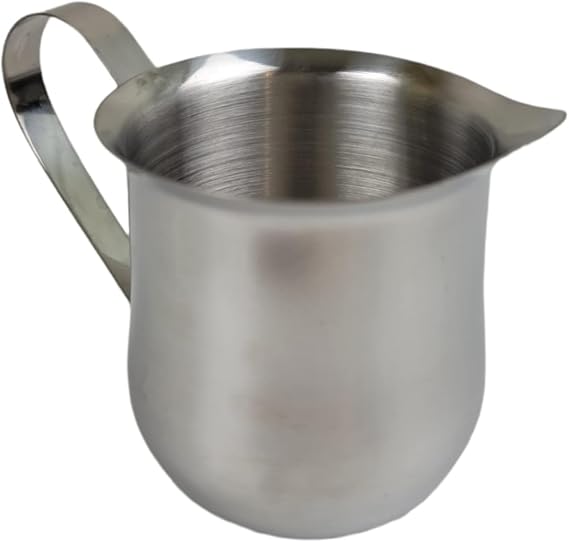 Rattleware 5 oz Brew Pitcher Premium Stainless Steel Latte Art Milk Frothing Pitcher with Drip-Resistant Spout & Ergonomic Handle Barista Grade for Coffee, Espresso & Cappuccino
