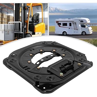 YIYIBYUS Swivel Car Seat Base, 360 Degree Rotation with 4 locking points Heavy Duty 3.0mm Plate Swivel Seat Base, Van Base Rotating Car Seat for RV Van Camper Boat Truck Bus 286.6lbs lbs Load