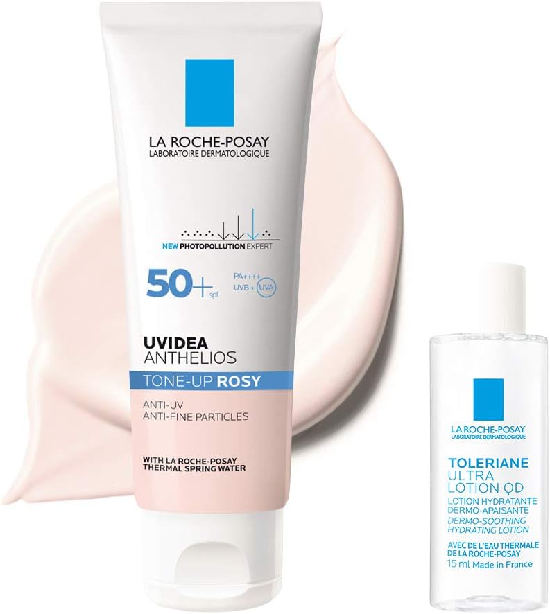 La Roche-Posay UV Idea XL Protective Tone Up Rose, 1.7 fl oz 50 ml Kit, Makeup Base Set, 2 Pieces Assessment