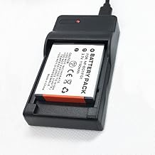 USB Series Battery Charger for Sony Cybershot DSC-W100, DSC-W110, DSC-W115, DSC-W120, DSC-W125, DSC-W130 Digital Camera, 4.2V DC, 600mAh