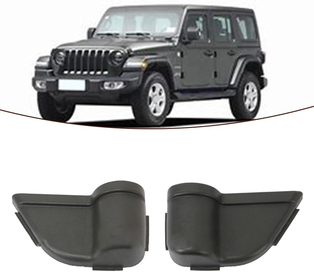 Door Cup Holder Storage Box for Jeep Wrangler JK JKU 2011-2017, ABS Plastic Front Side Door Pocket Organizer with Non-Slip Liner, Black (Pair)