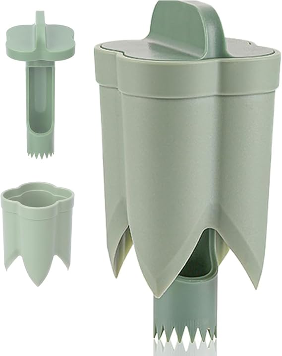 2 in 1 Pepper Corer, Bell Pepper Cutter 2 in 1 Fruit Pepper Corer Pepper Remover Seed Pepper Corer And Deseeder Slicer for Vegetables Kitchen Gadget