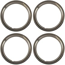 Set of 4 Chrome plated Steel 15" Universal 1.75 inch Beauty Trim Rings 1515C