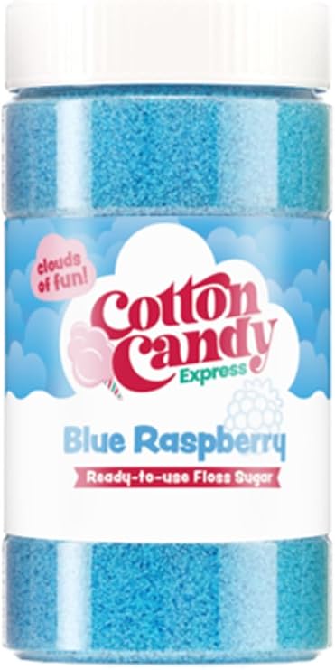 Cotton Candy Express Floss Sugar, Blue Raspberry