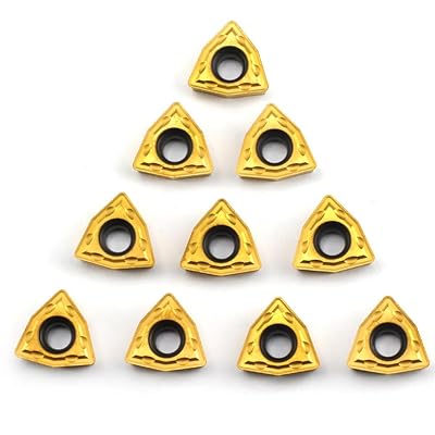 OSCARBIDE Carbide Turning Inserts WCMT06T304WCMT32.51,WCMT Inserts CNC Lathe Replacement Carbide Inserts Cutters for Indexable Lathe Turning Tool Holder,10 PiecesPack
