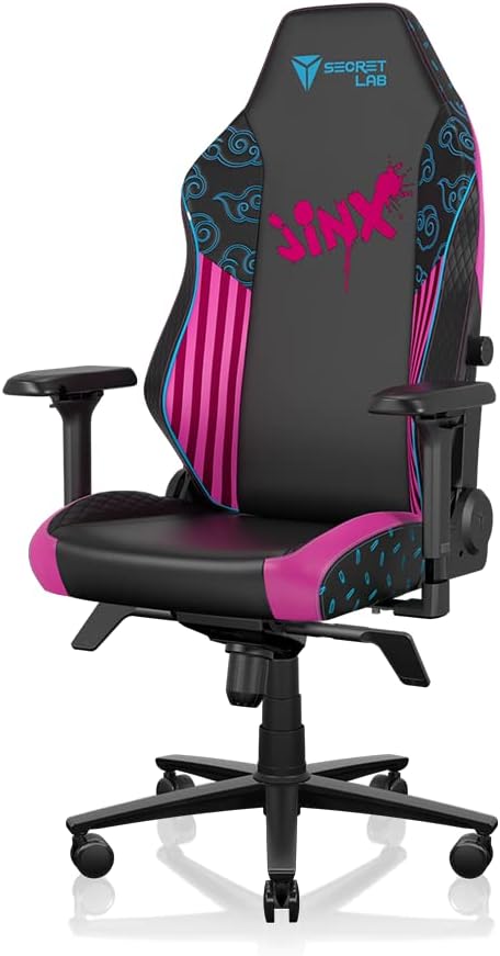Secretlab Titan Evo Jinx Gaming Chair - Regular, Leatherette, Black/Pink