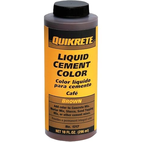 Quikrete 1317-01 Liquid Cement Color, 10oz, Brown
