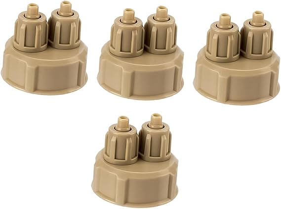 Yardwe 8pcs Quick Screw Cap for Carbon Dioxide Reactor Easy to Install Bottle Cap for Aquarium Plants Airtight Seal for Generation and Control