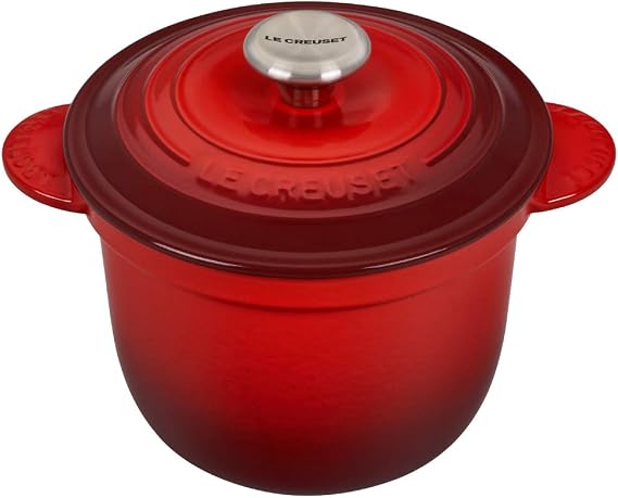 Le Creuset Enameled Cast Iron Rice Pot & Insert, 2.25 qt., Cerise
