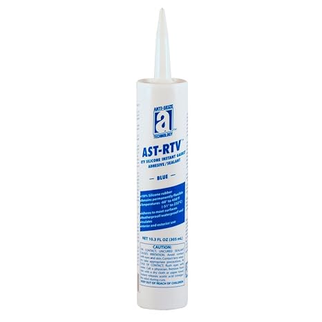 AST-RTV 27107 Blue 100% Silicone Adhesive/Sealant/Instant Gasket, 10.3 oz. Cartridge
