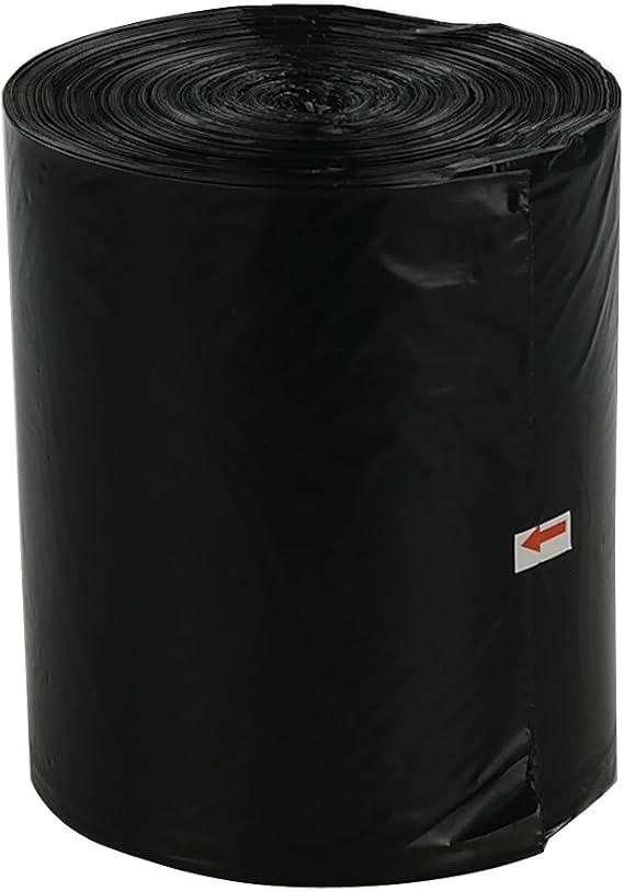 Black Trash Bag, 30L Bin Bags, Pack of 125