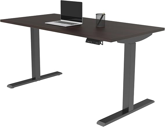 Realspace Magellan Performance Electric Height-Adjustable Standing Desk, 60"W, Espresso