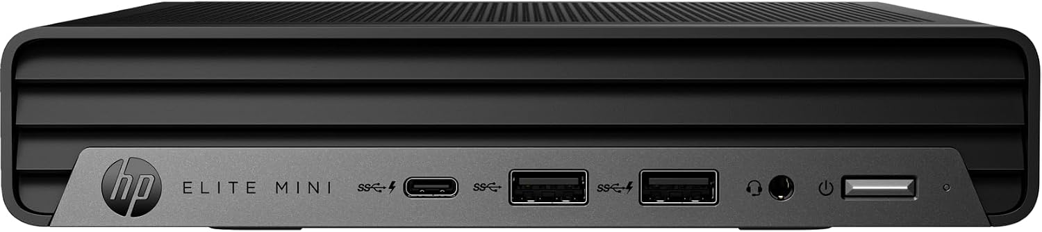 HP 2024 Elite Mini 600 G9 Desktop 16-Core Intel Core i7-13700T Iris Xe Graphics 16GBDDR5 512 GB NVMe SSD WI-FI BT 5.3USB-C HDMI2.1 DP RJ-45 Windows 10 Pro wRE USB