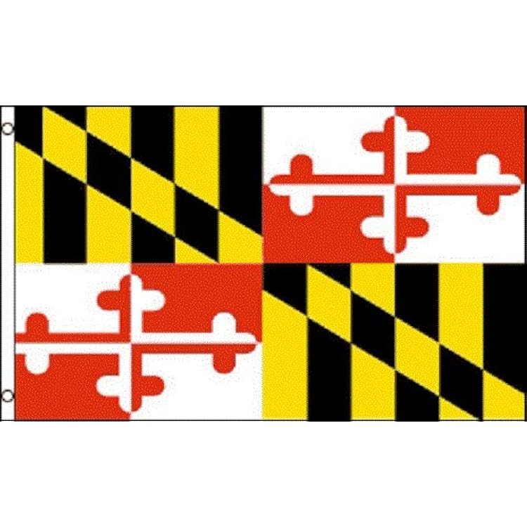 AES 2x3 Maryland Flag 2x3 House Banner Grommets Super Polyester Premium Vivid Color and UV Fade eBOOK by Moon Knives