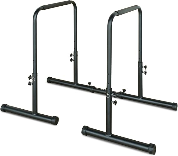 Power Tower Dip Station Pull Up Adjustable Height Heavy Duty Multi-Function Fitness Equipment