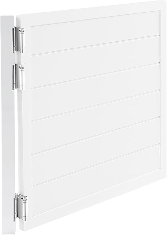 Partition Half Door, Pine Wood Swinging Interior Dutch Door with 1 Doorpost and 3 Hinges for Houses, Kitchens, Storage Rooms, Bathrooms, Cafes, Laundry Rooms, 35.43 x 35.43 Inch