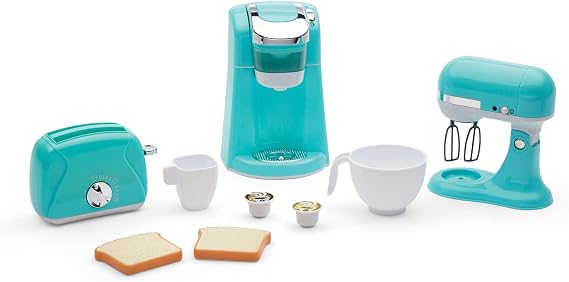 Kidoozie Trendy Kitchen Trio, Set of 3 Realistic Toy Kitchen Appliances for Pretend Play; Children Ages 3+