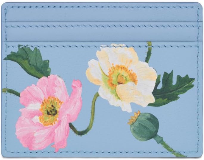 Poppy-Printed Card Case