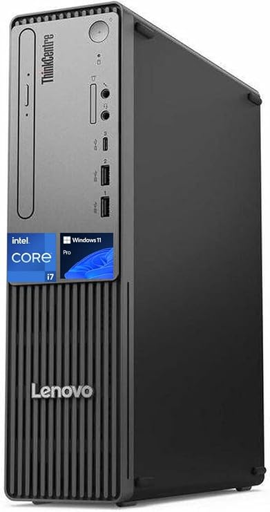 Lenovo ThinkCentre neo 50s Gen 5 Business Desktop Computer, Intel Core i7-14700, 16 GB RAM,1TB SSD,Wi-Fi 6,Bluetooth 5.3,Small Form Factor,Win 11 Pro,Black