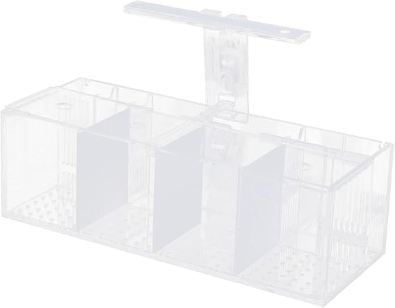 Acrylic Aquarium 4 Compartment Betta Fish Tank with LED Lights Pump