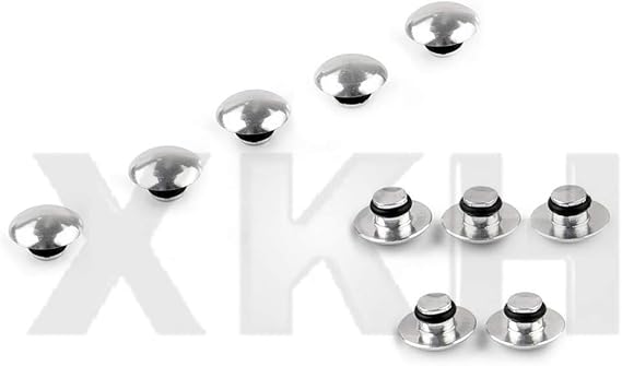 XKMT-10 PCS Universal Hex Socket Bolt Screw Nut Head Cover Cap Compatible With M8 8MM Motorcycle [B07HMCKRB2]