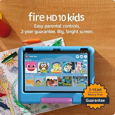 Amazon Fire HD 10 Kids Tablet Stylus Bundle Bundle includes Amazon Fire HD 10 Kids tablet, 16GB, Blue & Stylus