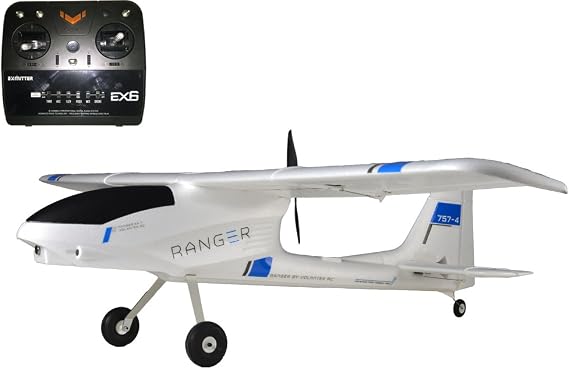 VOLANTEXRC 6CH 2.4Ghz 1.4M Ranger FPV Training Glider Plane 757-4 Airplane RTF w/Brushless Motor RC Battery+Charger