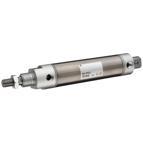 SMC NCMB106-0250 1-1/16 INCH BORE, 2-1/2 INCH Stroke, AIR Cylinder, Front Nose Mount, Series NCM, Standard Double Acting