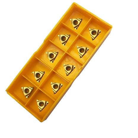 5pcs 11ER AG60 External Threading Inserts +5pcs 11IR AG60 Internal Threading Inserts CNC Lathe Indexable Threading Carbide Insert Blade for Threading Tool Holder Pitch: 0.5-1.5mm