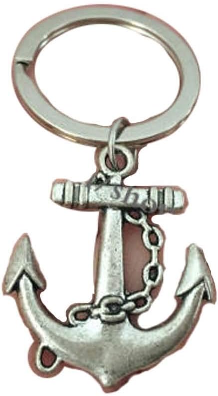 Anchor keychain, anchor charm, nautical keychain, personalized keychain