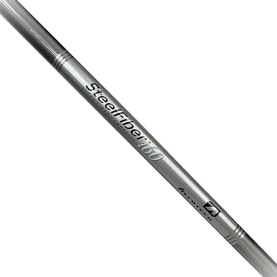 SteelFiber i60 Regular Flex Graphite Iron Shaft - .370 Parallel Tip, Silver