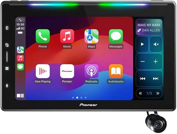 Pioneer DMH-WT6000NEX 10.1" Single DIN Digital Multimedia Receiver with Back-Up Bullet Camera